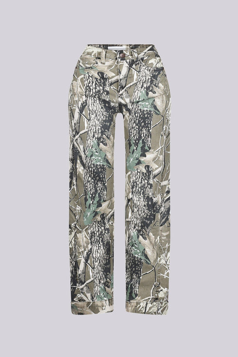 Outlaw Camo Print Denim Jeans